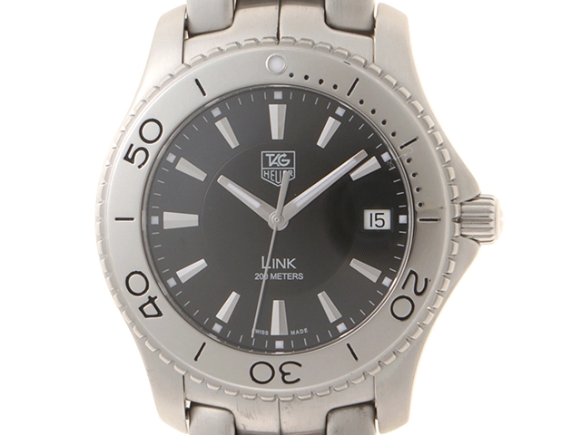 【本日特価】 TAG ブラック SS/SS WJ1110-0 リンク 腕時計 タグホイヤー HEUER リンク