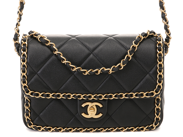 【mayuchabin 】CHANEL チェーンアラウンド マトラッセ シャネル マトラッセ レザー チェーンアラウンド ショルダー