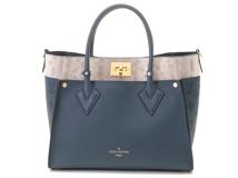 LOUIS VUITTON　ルイヴィトン　2WAYショルダーバッグ 　オンマイサイドMM　ブルー・グレー　マヒナ・カルング・レザー　M22912　RFIDﾀｸﾞ　【472】HA