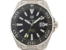 TAG HEUER タグ・ホイヤー 腕時計　2017年並行品　アクアレーサー　WAY201A　ステンレススティール　ブラック文字盤　自動巻き【472】UH