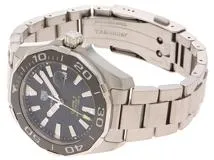 TAG HEUER タグ・ホイヤー 腕時計　2017年並行品　アクアレーサー　WAY201A　ステンレススティール　ブラック文字盤　自動巻き【472】UH