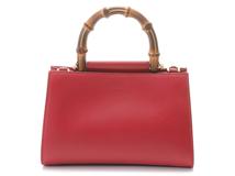 GUCCI　グッチ　ニムフェア　バンブー　２wayバッグ　レッド　レザー／バンブー　470271【434】 2143200607964