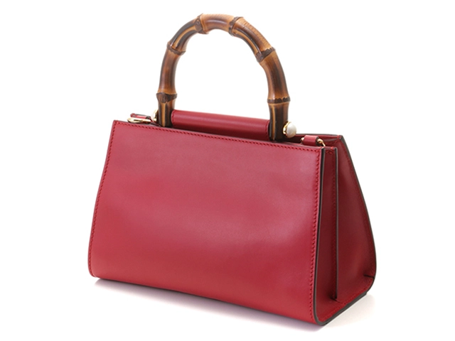 GUCCI　グッチ　ニムフェア　バンブー　２wayバッグ　レッド　レザー／バンブー　470271【434】 2143200607964