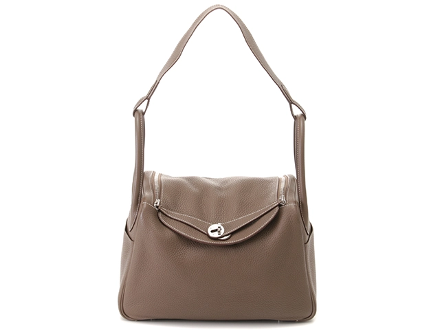 HERMES　エルメス　バッグ　リンディ30　トリヨンクレマンス　エトゥープ　SV金具　□P刻印【431】2143200608695