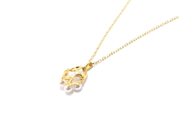 MIKIMOTO ミキモト ネックレス K18 ゴールド パール 真珠 【460】2143200609166