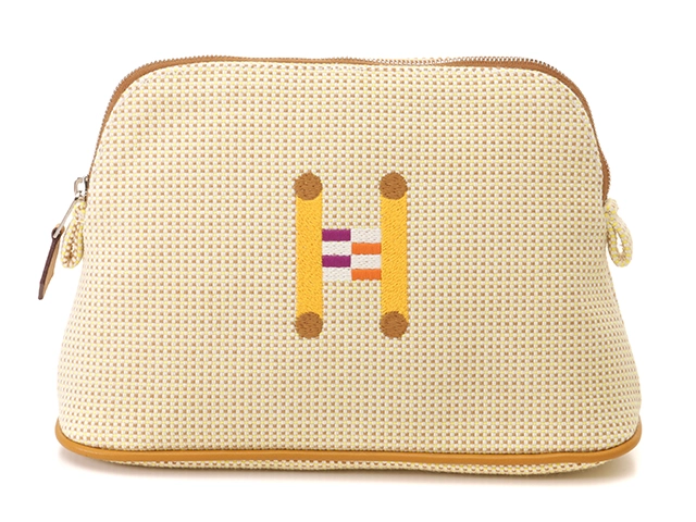 HERMES エルメス ボリードポーチ クレイジーH ミニ シトロン