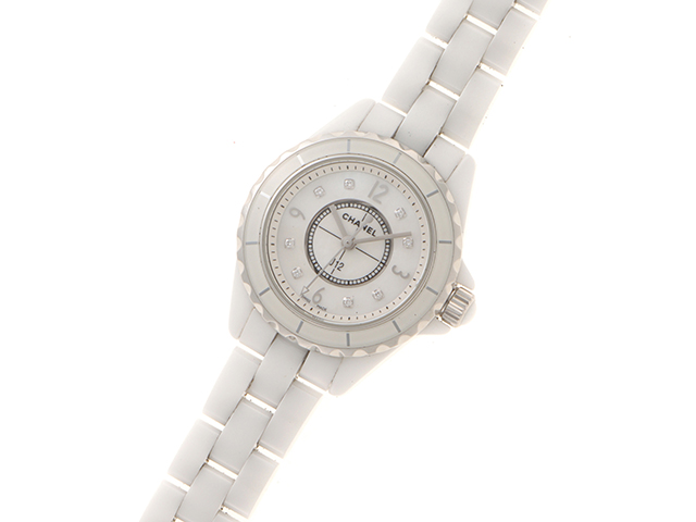 CHANEL シャネル J12 29mm H2570 CE/SS 8Pダイヤ シェル