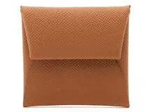 HERMES エルメス コインケース 小銭入れ バスティア ゴールド ヴォーエプソン Y刻【473】
