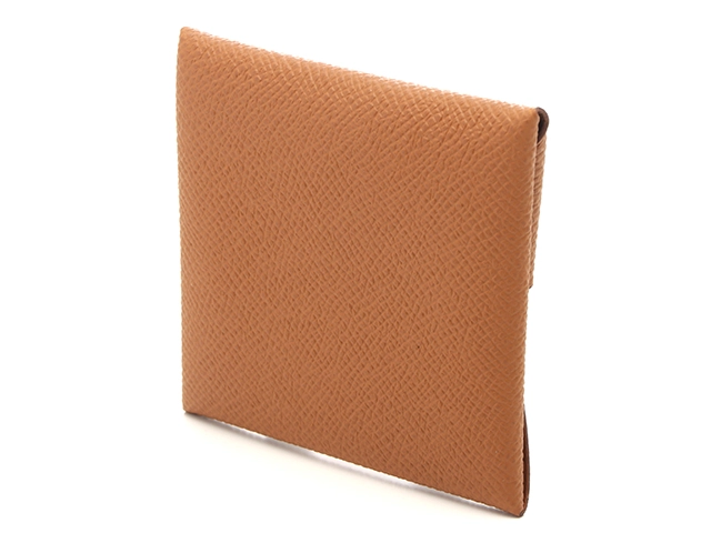 HERMES エルメス コインケース 小銭入れ バスティア ゴールド ヴォーエプソン Y刻【473】