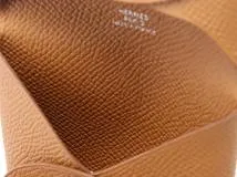 HERMES エルメス コインケース 小銭入れ バスティア ゴールド ヴォーエプソン Y刻【473】