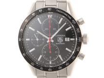 TAG HEUER タグホイヤー　メンズ オートマチック　カレラクロノ キャリバー16 CV2014-2 ブラック文字盤 SS【472】HK