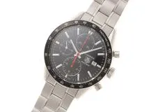 TAG HEUER タグホイヤー　メンズ オートマチック　カレラクロノ キャリバー16 CV2014-2 ブラック文字盤 SS【472】HK