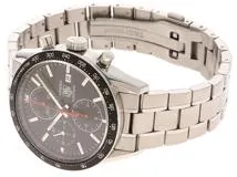 TAG HEUER タグホイヤー　メンズ オートマチック　カレラクロノ キャリバー16 CV2014-2 ブラック文字盤 SS【472】HK