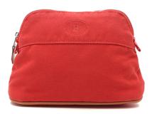 HERMES　エルメス　ボリードポーチミニ レッド/SV【431】2143200612326