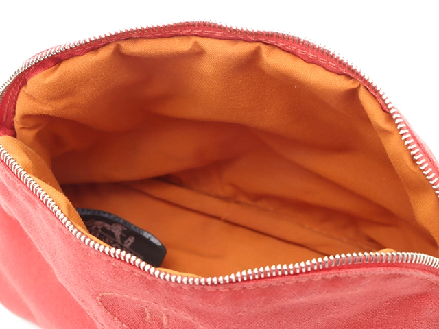 HERMES エルメス ボリードポーチミニ レッド/SV【431】2143200612326