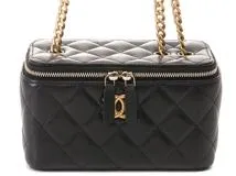 CHANEL　シャネル　マトラッセ　バニティチェーンショルダー　ブラック/GP　ラムスキン　AP3044　【430】2143200612456