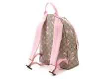 GUCCI グッチ リュックサック チルドレンズ パパガッロ オウム コーティングキャンバス/レザー ベージュ/ピンク 271327【472】YK