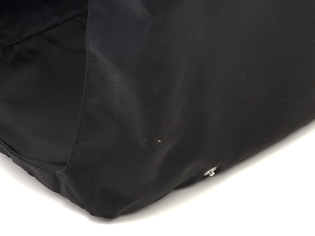 PRADA　プラダ　ReNylonサフィアーノレザーペットバッグ　_2VC030_2DMT_F0002　ブラック　ナイロン　【472】AH