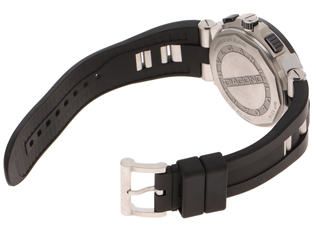 BVLGARI ブルガリ ディアゴノ クロノ DG42SC(DG42BSCVDCH)メンズ 自動巻き【471】IK