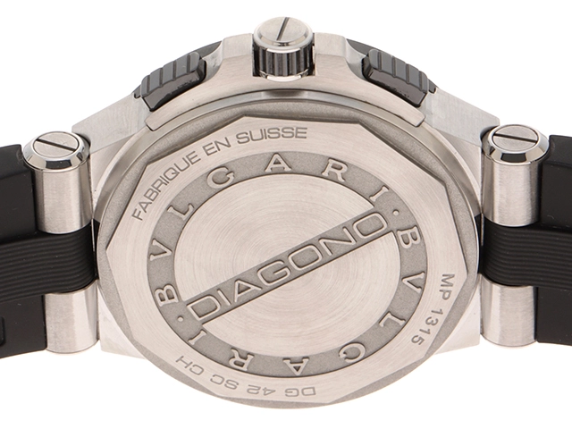 BVLGARI ブルガリ ディアゴノ クロノ DG42SC(DG42BSCVDCH)メンズ 自動巻き【471】IK