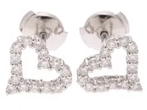 TIFFANY＆CO ティファニー センチメンタルハートピアス/PT/D/4.6