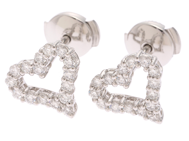 お値下げ　TIFFANY　センチメンタル　ハート　ピアス（片耳） TIFFANY＆CO ティファニー センチメンタルハートピアス/PT/D/4.6