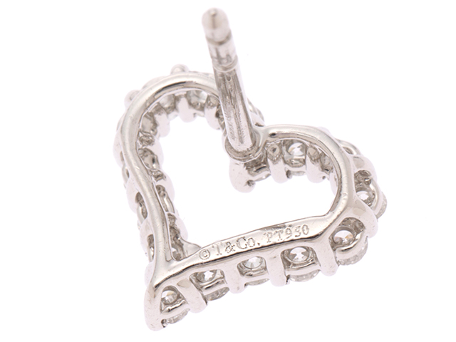 TIFFANY＆CO ティファニー センチメンタルハートピアス/PT/D/4.6