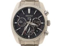 SEIKO　セイコー　時計　アストロン　デュアルタイム　SBXC021　メンズ　ソーラー電波　SS　黒文字盤【431】2143200618182