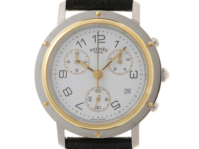 極美品 稼働 エルメス CL1.310 クリッパー クロノグラフ 腕時計 クリッパー クロノグラフ | CL1.310 | ステンレス | 中古A品| ボーイズ