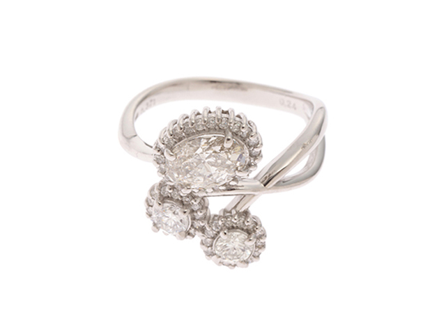 Pt900プラチナ リング・指輪 ダイヤモンド0.183ct ダイヤモンド