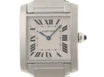 Cartier　カルティエ　タンクフランセーズMM　W51003Q3　ステンレススチール　クォーツ　レディース　腕時計　C