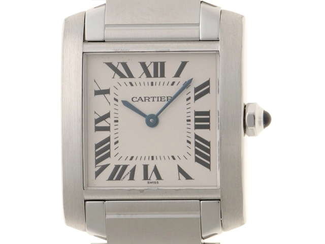 Cartier　カルティエ　タンクフランセーズMM　W51003Q3　ステンレススチール　クォーツ　レディース　腕時計　C