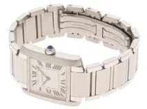 Cartier　カルティエ　タンクフランセーズMM　W51003Q3　ステンレススチール　クォーツ　レディース　腕時計　C