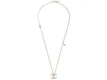 CHANEL　シャネル　ココマークネックレス　GP/フェイクパール【431】2143200621557