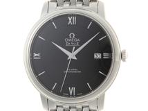 OMEGA　オメガ　時計　デ・ヴィル プレステージ コーアクシャル　424.10.40.20.01.001　ブラック文字盤　ステンレススチール　自動巻き　メンズ