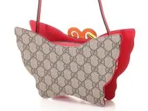 【鑑定済】美品・GUCCI グッチ　キャンバス　赤　ベージュ　GG総柄 楽天市場】GUCCI グッチ GGキャンバス レザー マザーズバッグ トート