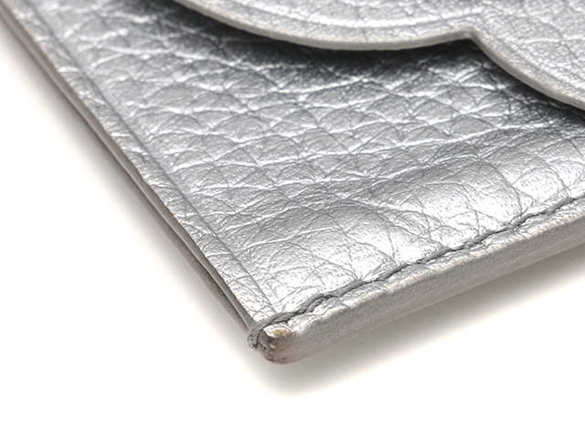 TIFFANY ティファニー RETURN TO TIFFANY カードケース シルバー レザー 2143200623780 【432】