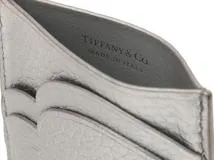TIFFANY ティファニー RETURN TO TIFFANY カードケース シルバー レザー 2143200623780 【432】