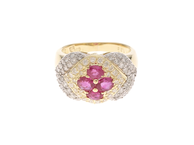 JEWELRY ジュエリー リング 指輪 K18イエローゴールド PT900
