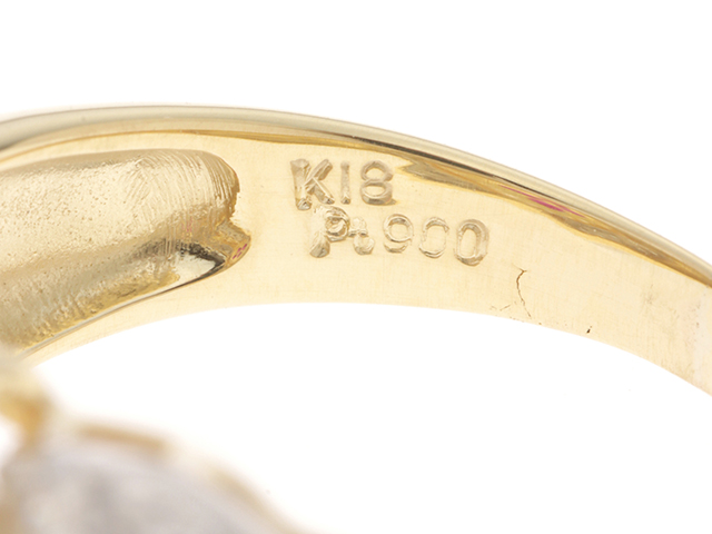 JEWELRY ジュエリー リング 指輪 K18イエローゴールド PT900