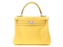 HERMES　エルメス　ケリー25　サン/SV　ヴォースウィフト　W刻印(2024)【430】2143200625098