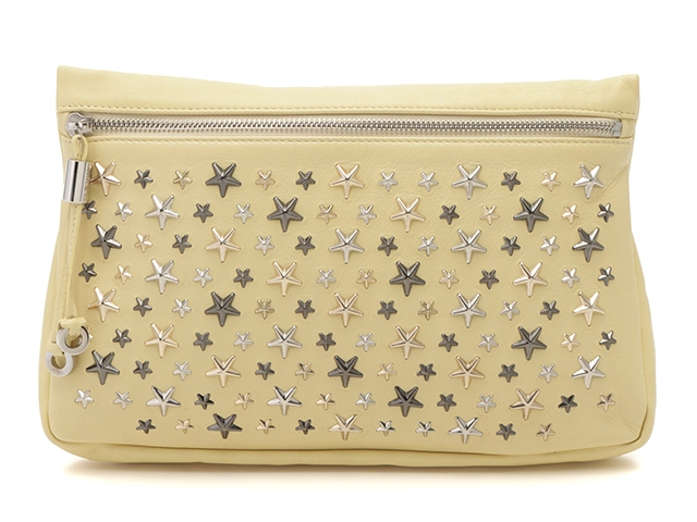 JIMMY CHOO イエロースタースタッズクラッチバッグ JIMMY CHOO イエロースタースタッズクラッチバッグ