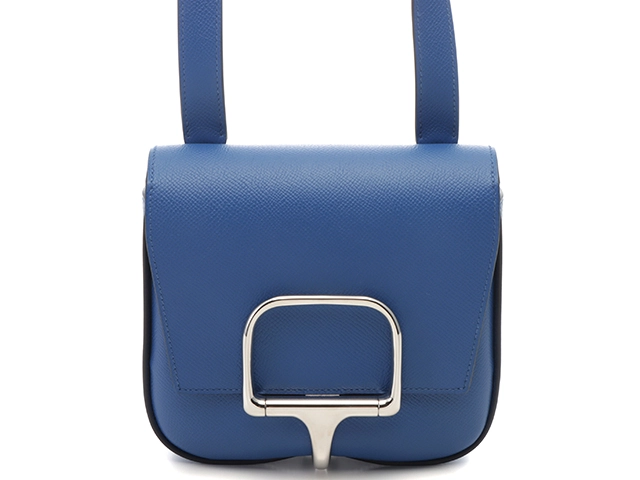Hermès エルメス デッラ・カヴァッレリア・ミニ ブルー/SV U刻印(2022
