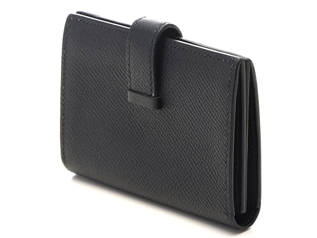 HERMES　エルメス　ベアンカードケース　モノクローム　ソーブラック　U刻印 2022年製造　2143200626460　【437】