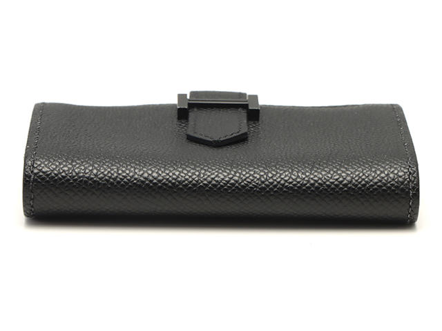 極美品✨HERMES 名刺入れ　セリエボタン ブラック　I刻印　レザー HERMES エルメス セリエ ボタン コイン カード ケース 黒