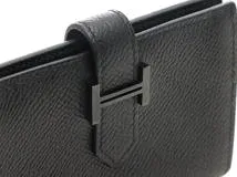 HERMES　エルメス　ベアンカードケース　モノクローム　ソーブラック　U刻印 2022年製造　2143200626460　【437】