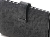 HERMES　エルメス　ベアンカードケース　モノクローム　ソーブラック　U刻印 2022年製造　2143200626460　【437】