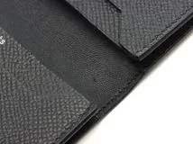 HERMES　エルメス　ベアンカードケース　モノクローム　ソーブラック　U刻印 2022年製造　2143200626460　【437】