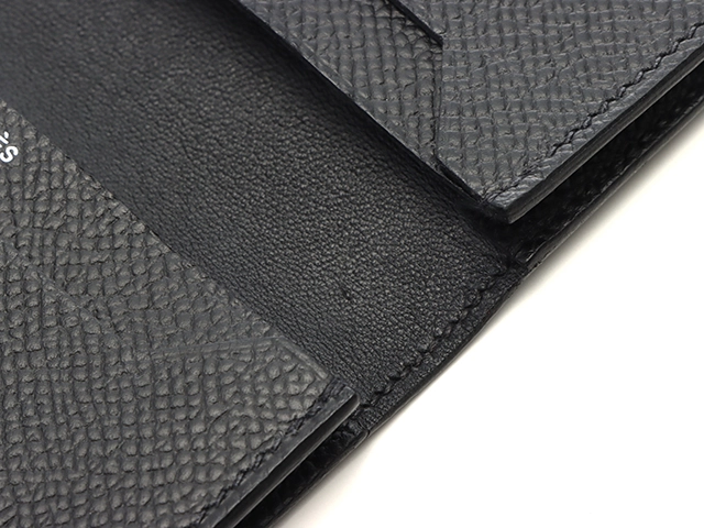 HERMES　エルメス　ベアンカードケース　モノクローム　ソーブラック　U刻印 2022年製造　2143200626460　【437】