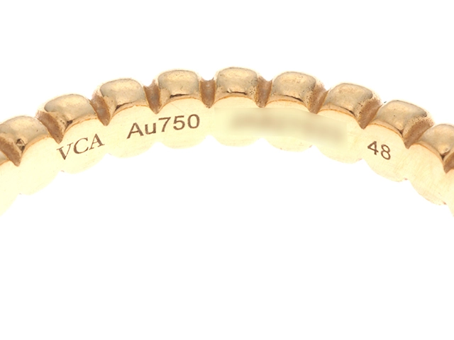 Van Cleef & Arpels ヴァンクリーフ&アーペル ペルレスモール リング 指輪 VCARN95Q48 YG イエローゴールド 48号(日本サイズ8号)【460】2143200627078A
